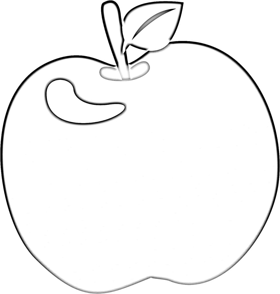 Apple coloring pages for adults