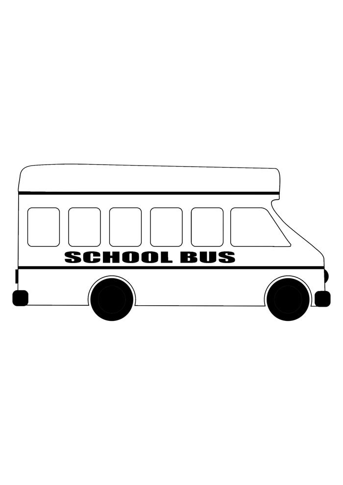 Bus coloring page printable