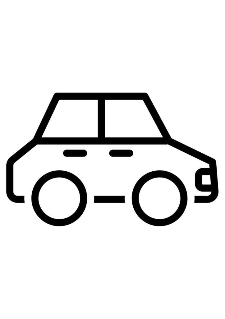 Car coloring page