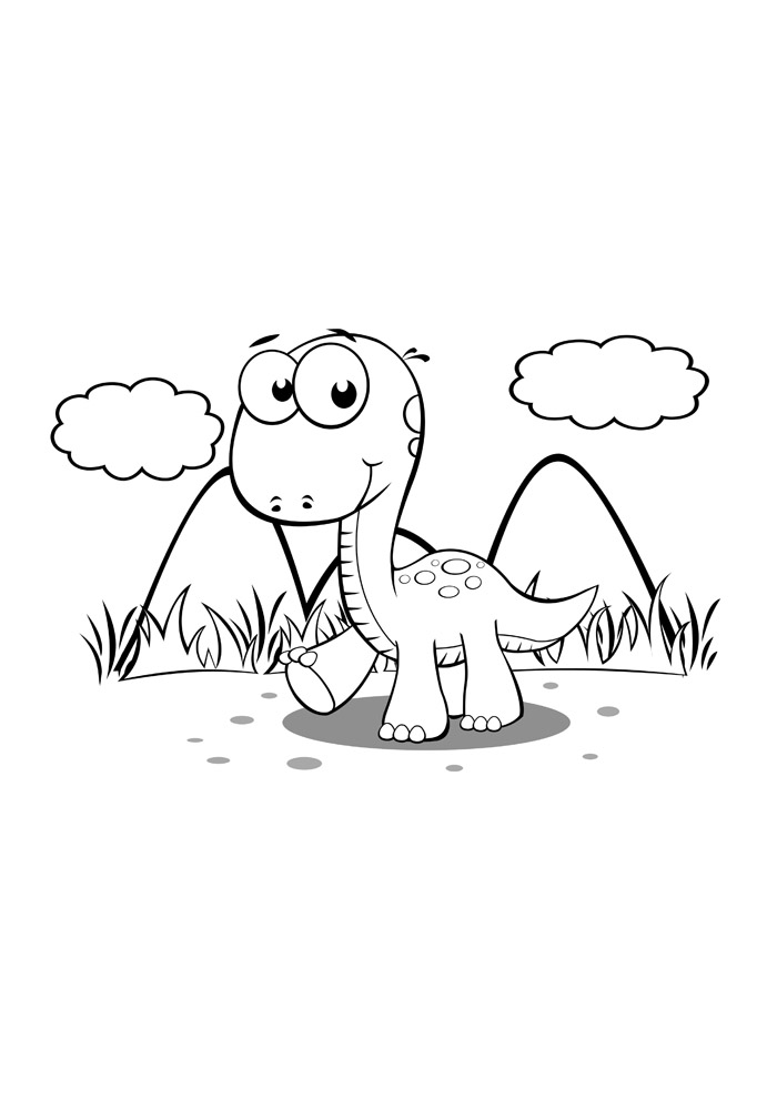 Dinosaur coloring pages for kids