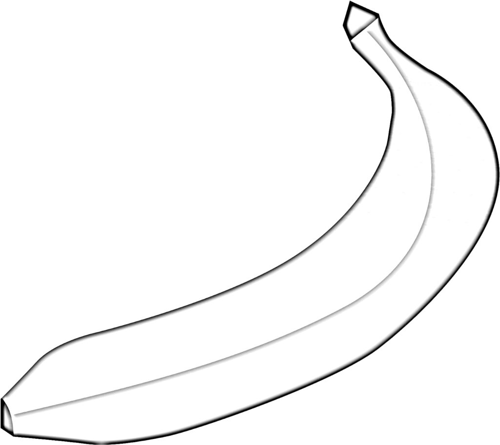 Drawing of a banana