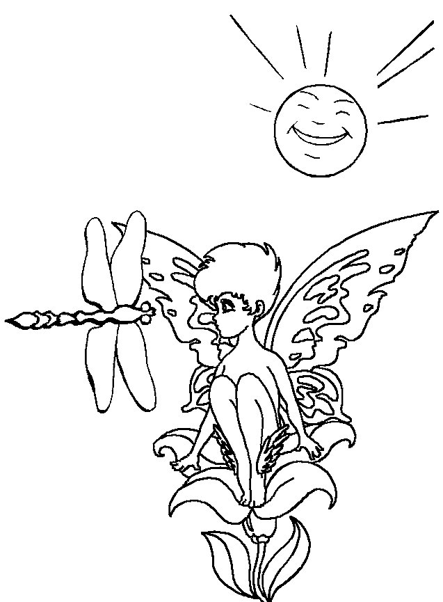 Fairy coloring pages printable free