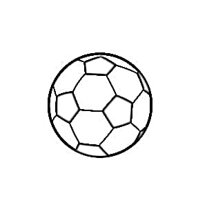 Soccer ball coloring page