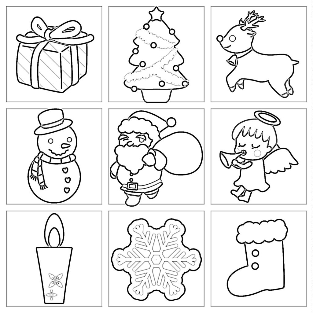 Christmas coloring pages to print for free