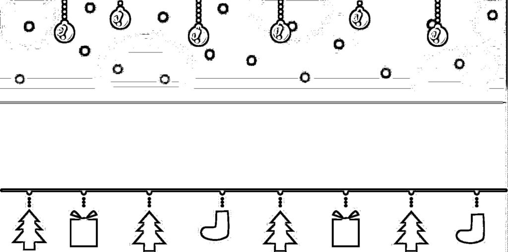 Christmas decorations coloring pages