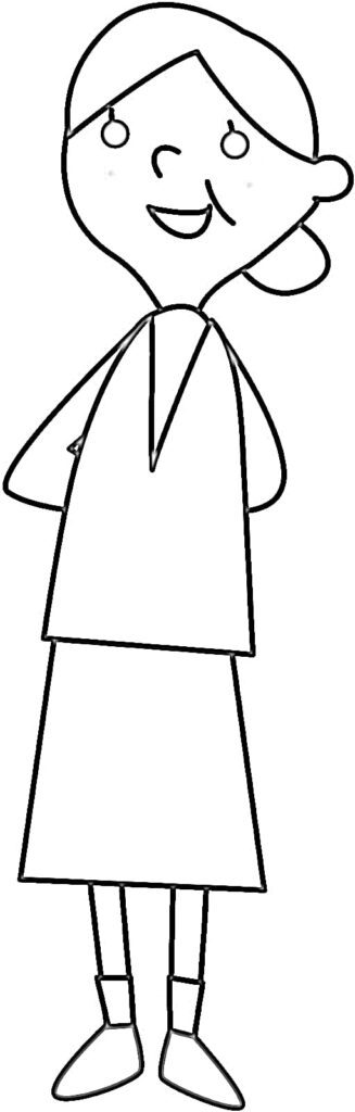 Granny coloring page