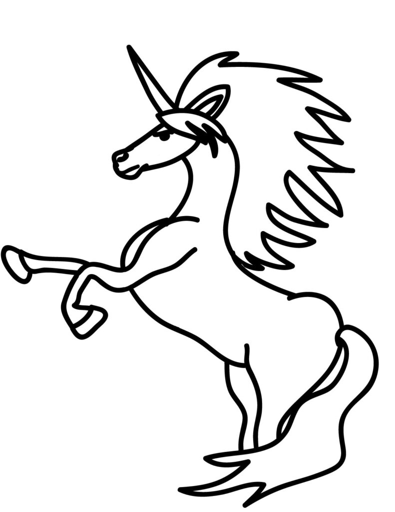 Unicorn coloring pages free