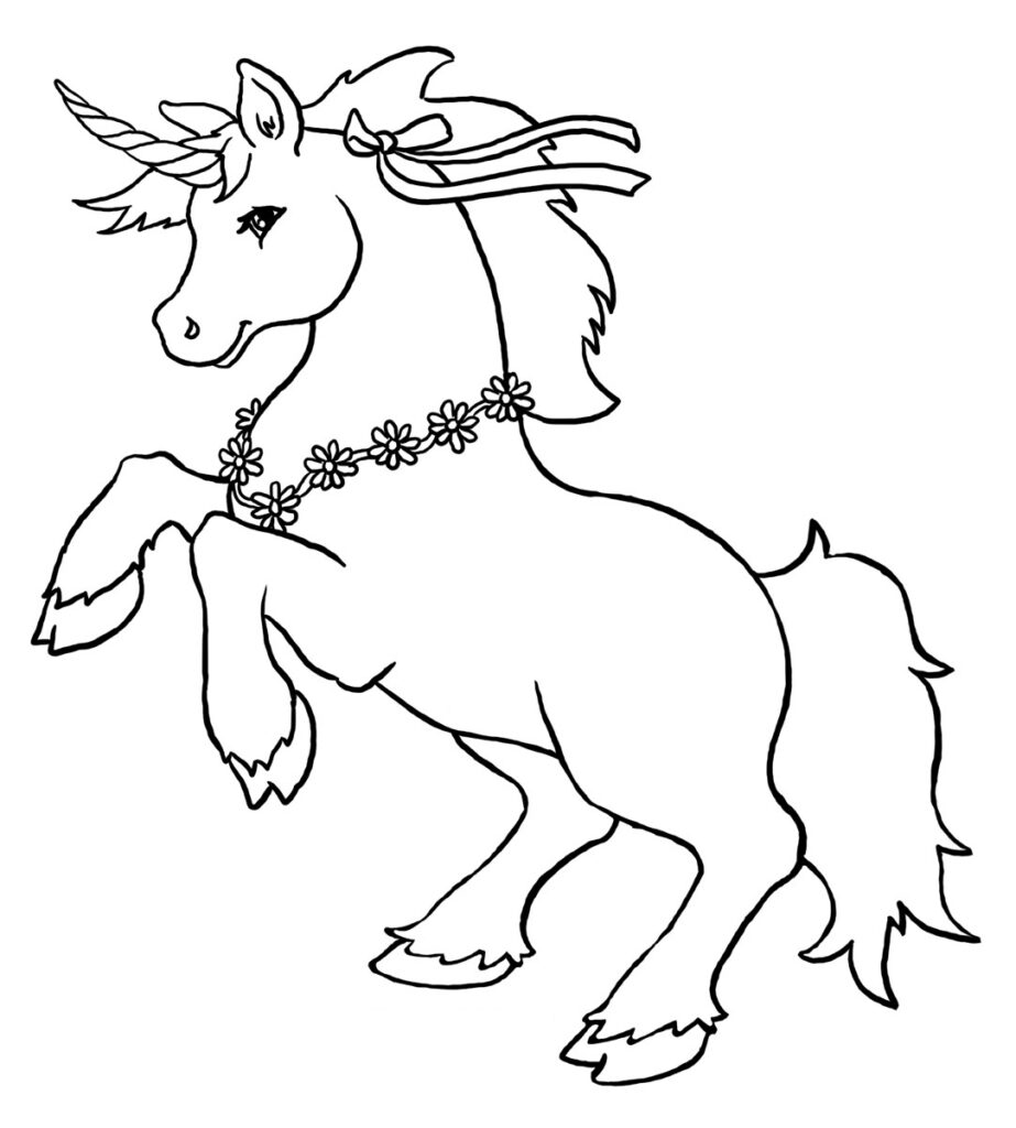 Unicorn coloring pages free printable