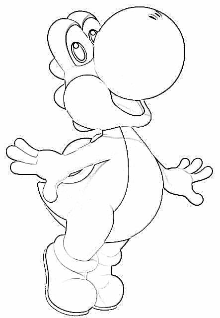 Yoshi coloring pages printable