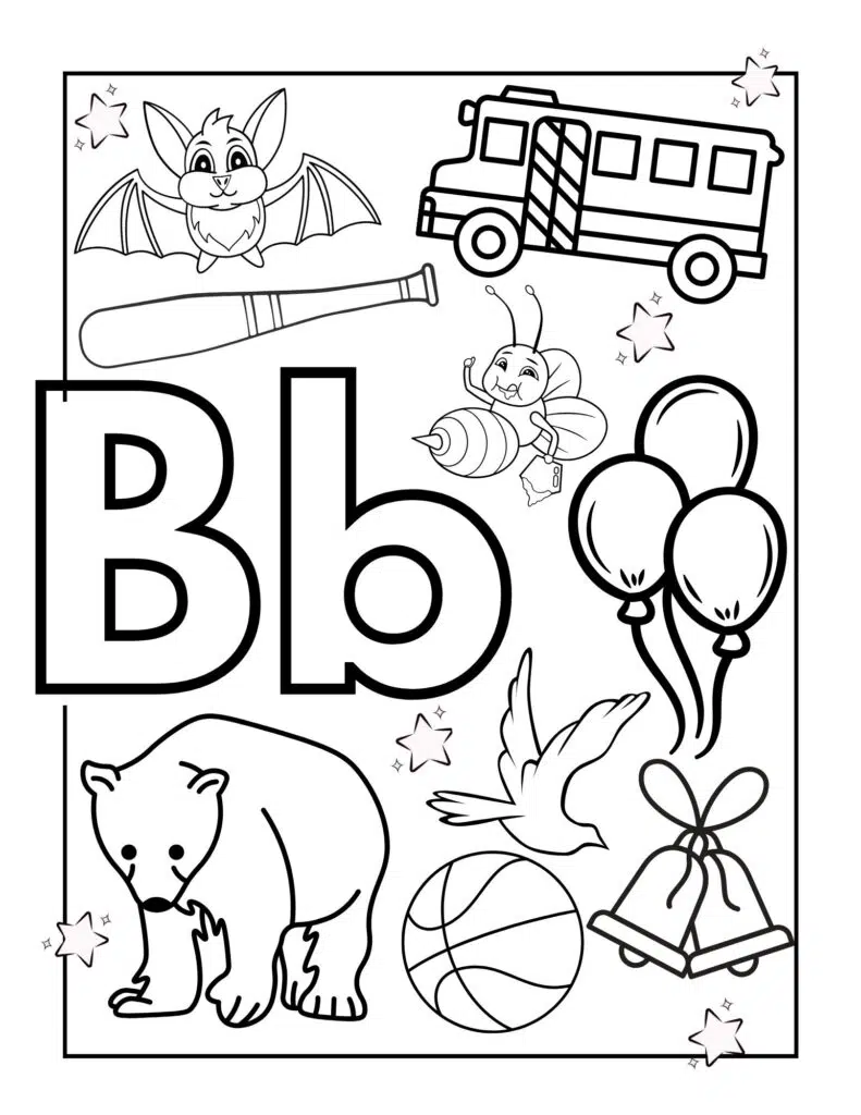 Drawings for Kids With the Letter B