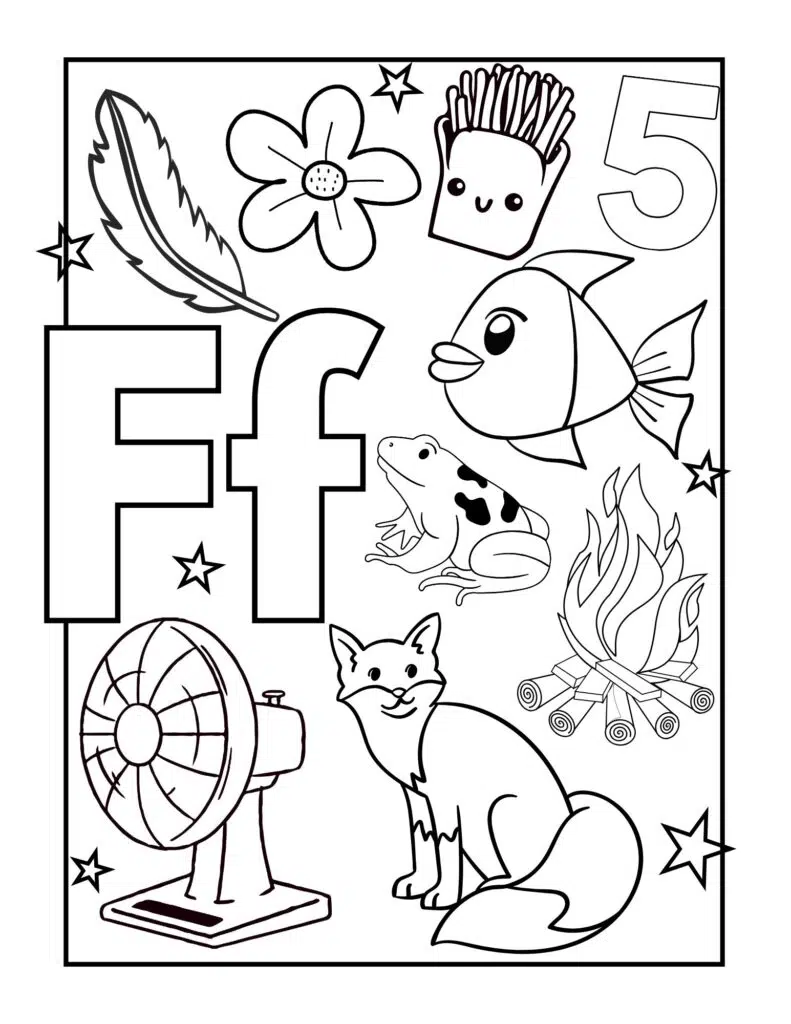 Drawings for Kids With the Letter F