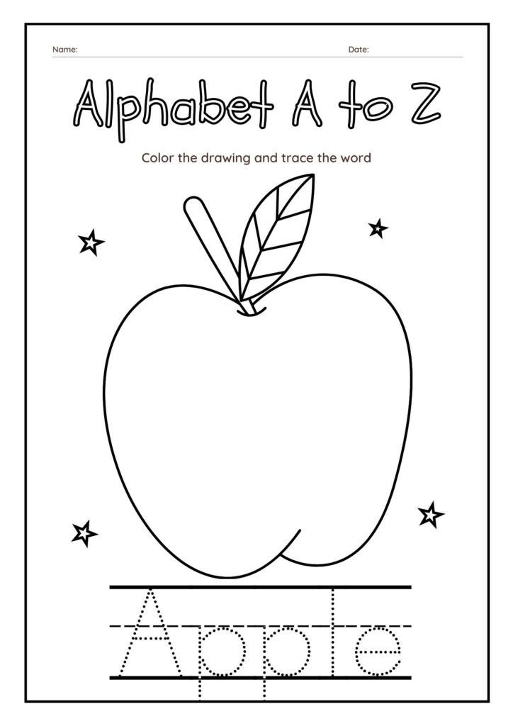 Alphabet Orchard Tracing Words with Apple Delight