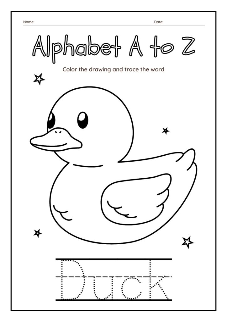Alphabet Orchard Tracing Words with Duck Delight