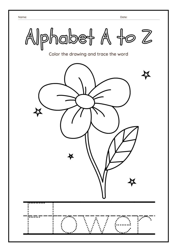 Alphabet Orchard Tracing Words with Flower Delight
