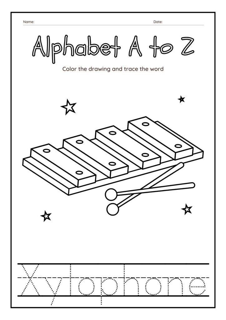 Alphabet Orchard Tracing Words with Xylophone Delight