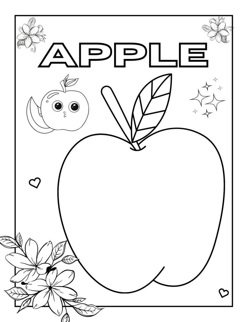 Apple of Joy and Delight: A Coloring Adventure