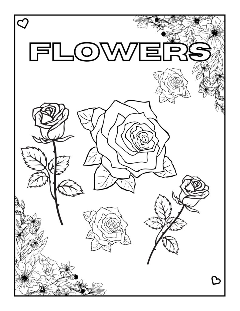 Flowers-Coloring Adventures A Journey Through Art