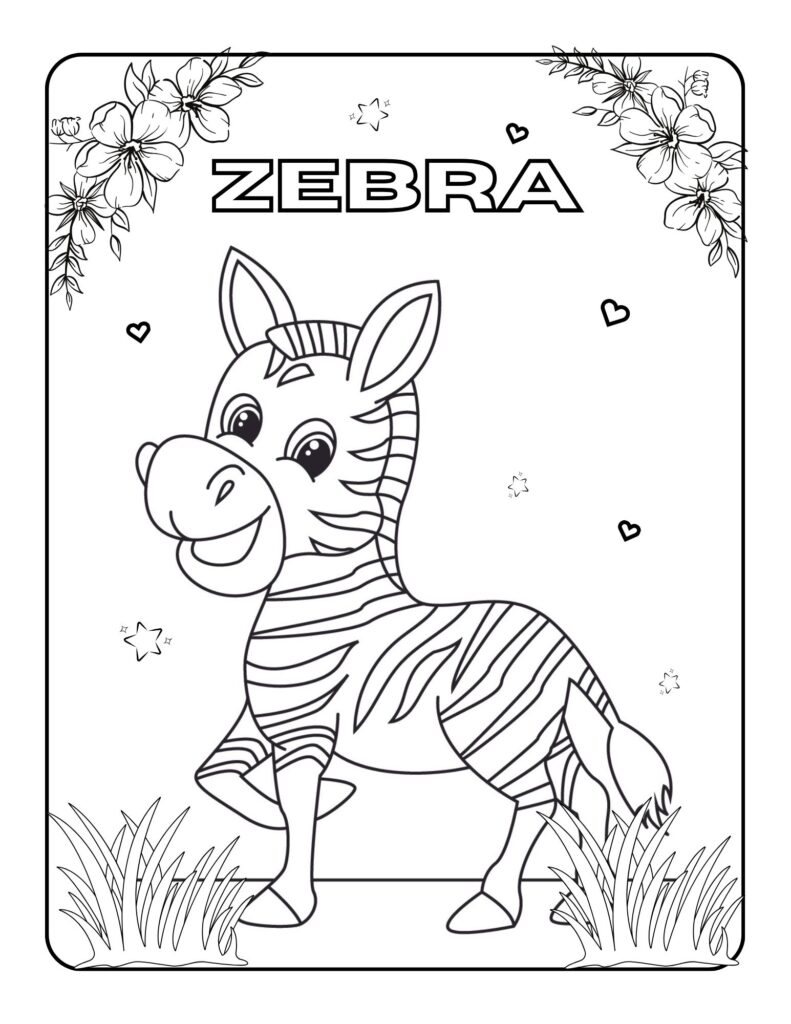 Joyful Zebra-Coloring Adventures A Journey Through Art