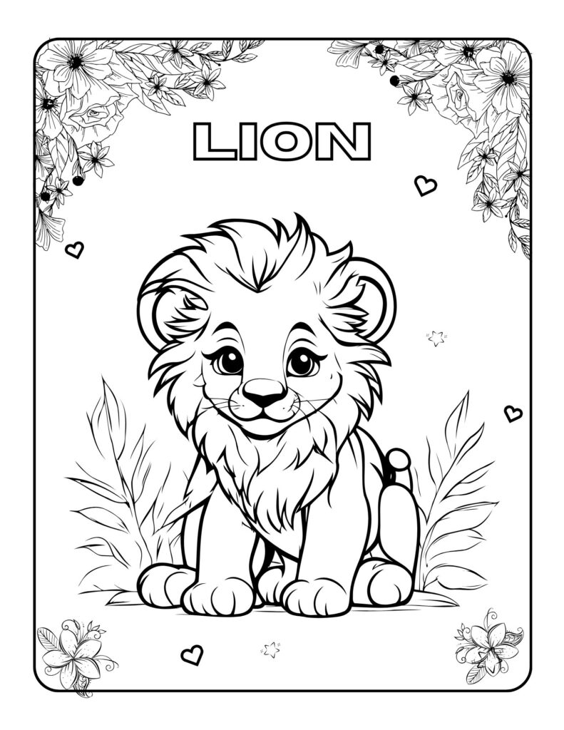 Lion-Coloring Adventures A Journey Through Art