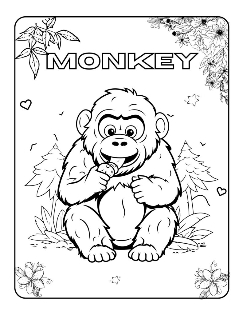 Monkey-Coloring Adventures A Journey Through Art