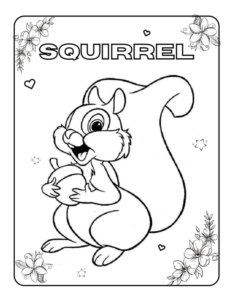 Squirrel-Coloring Adventures A Journey Through Art