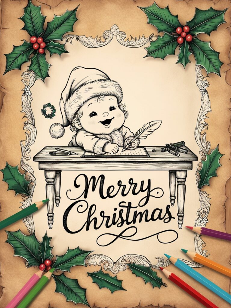 Christmas drawing for kids