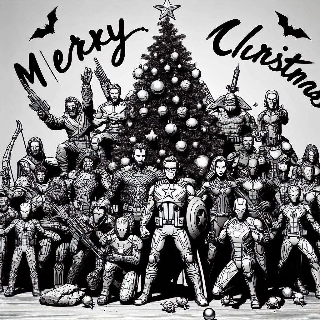 Merry Christmas Marvel heroes